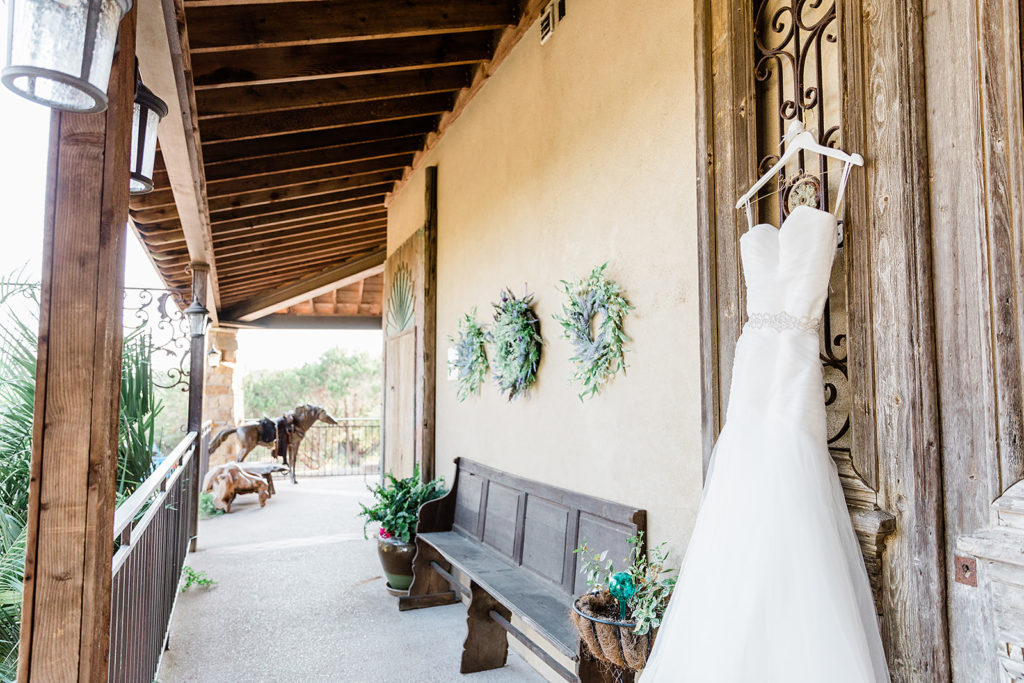 Chapel Dulcinea Wedding Venue in Austin Texas - wedding dress