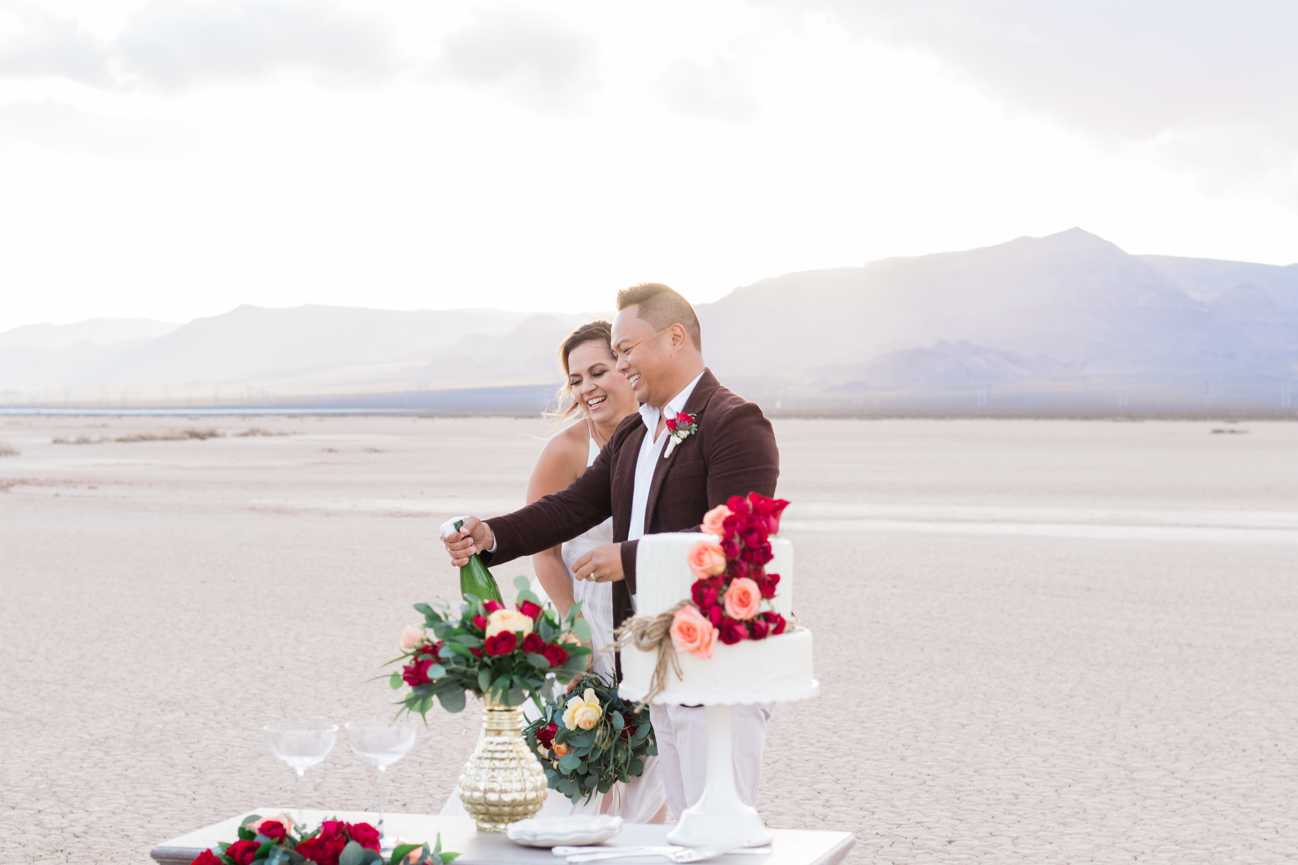 dry lake bed elopement a las vegas elopement