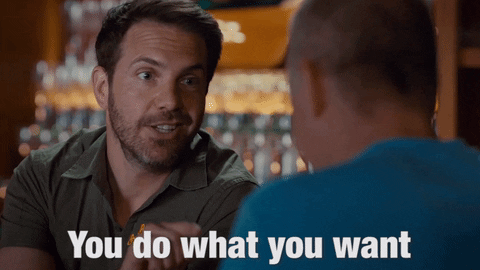do what you want Gif for wedding timeline